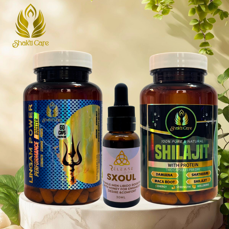Kit trio Shilajit, Lingam Power y Sxoul Power