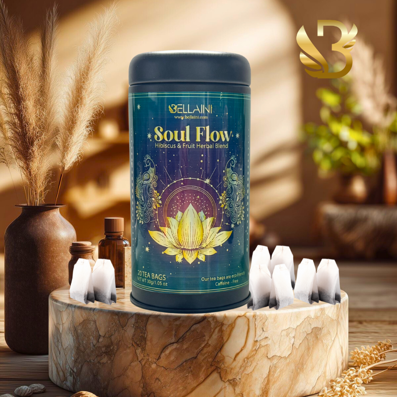 Soul Flow- Hibiscus & Fruit Herbal Tea Blend / Turmeric Chai