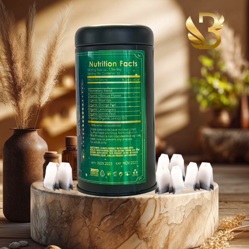 Soul Flow- Hibiscus & Fruit Herbal Tea Blend / Turmeric Chai