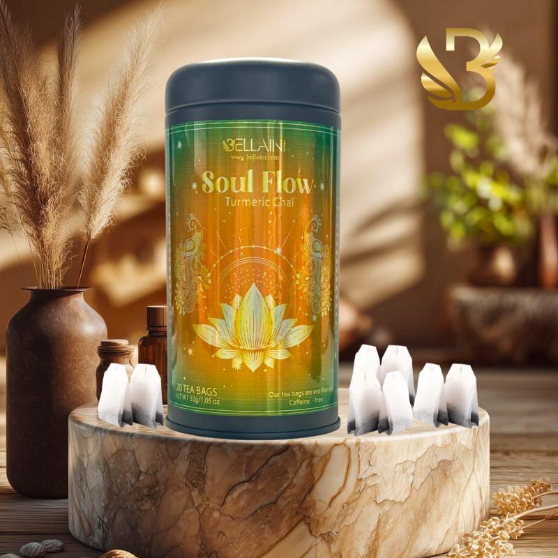 Soul Flow- Hibiscus & Fruit Herbal Tea Blend / Turmeric Chai