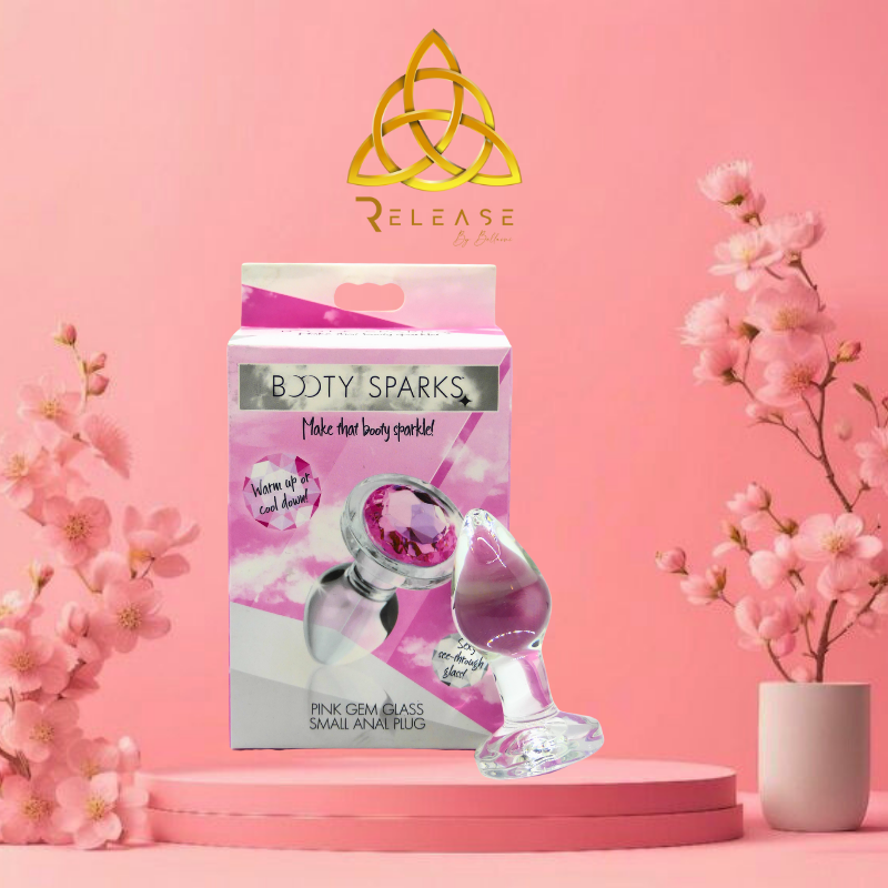 Pink Gem Glass Plug - Small