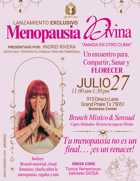 Lanzamiento exclusivo de Menopausia Divina